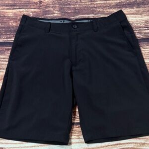 Grand Slam Men's Black Flat Front Golf Shorts